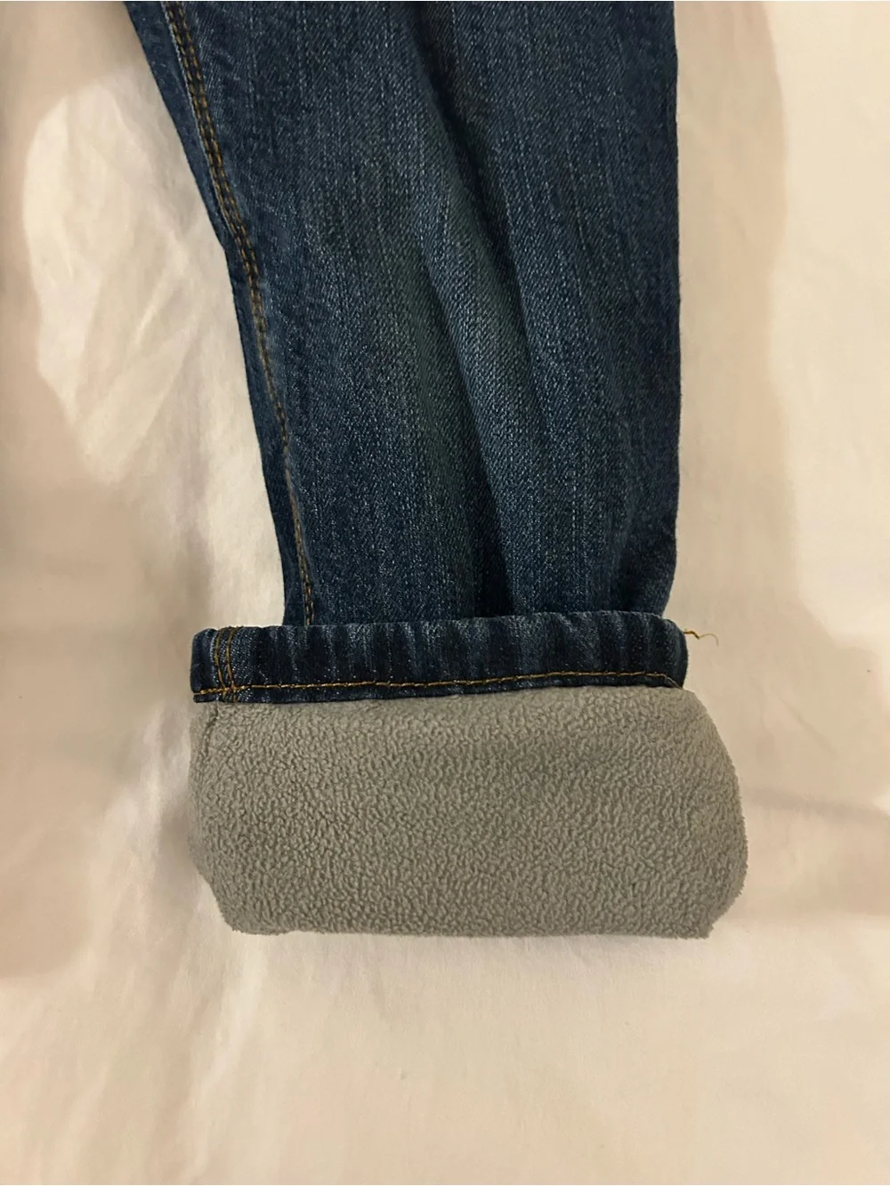 Old Navy Kids Denim Fleece lined Jean with Grey Elastic Waist